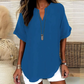 🌸Spring Sale 60% OFF👕🌟Fashion Loose Solid Color Short Sleeve Top