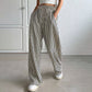 🌞Summer Sale 50% OFF🔥Women's Casual Vertical Stripe Drawstring Pants