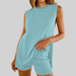 🌞Summer Sale 50% OFF🔥Women's Summer Sleeveless Knit Tops and Shorts 2-Piece Outfits