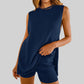 🌞Summer Sale 50% OFF🔥Women's Summer Sleeveless Knit Tops and Shorts 2-Piece Outfits