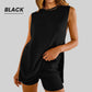 🌞Summer Sale 50% OFF🔥Women's Summer Sleeveless Knit Tops and Shorts 2-Piece Outfits