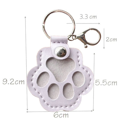 💖 Leather keychain to remember your pet 🐾 Keep the memory close to you always