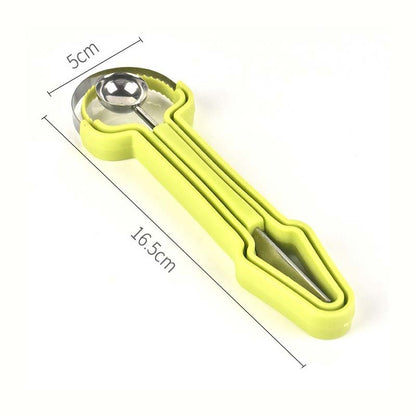 🏖️Summer Hot Sale 60% OFF🍉3-in-1 Stainless Steel Melon Baller Scoop Tool Kit👍