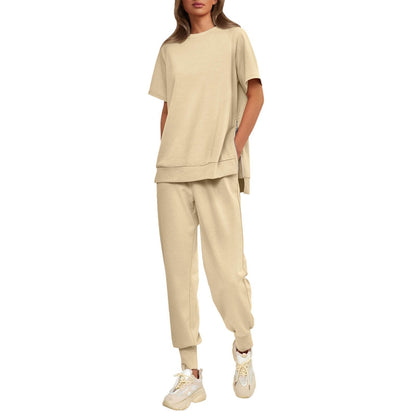 🔥49%  OFF Hat Sale🔥Women’s Casual Loose Fit Two-Piece T-Shirt & Pants Tracksuit Set
