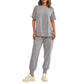 🔥49%  OFF Hat Sale🔥Women’s Casual Loose Fit Two-Piece T-Shirt & Pants Tracksuit Set