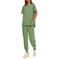 🔥49%  OFF Hat Sale🔥Women’s Casual Loose Fit Two-Piece T-Shirt & Pants Tracksuit Set