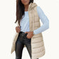 🔥50% OFF🔥Women’s Zip-Up Long Puffer Vest
