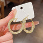 Twisted Shining Hoop Earrings