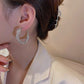 Twisted Shining Hoop Earrings