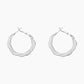 Twisted Shining Hoop Earrings