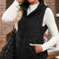 🩷 Hot Sale 49% OFF🩷Women Sleeveless Zip Up Stand Collar Quilted Vest with Pocket