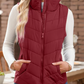 🩷 Hot Sale 49% OFF🩷Women Sleeveless Zip Up Stand Collar Quilted Vest with Pocket