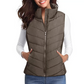 🩷 Hot Sale 49% OFF🩷Women Sleeveless Zip Up Stand Collar Quilted Vest with Pocket