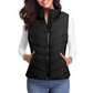 🩷 Hot Sale 49% OFF🩷Women Sleeveless Zip Up Stand Collar Quilted Vest with Pocket
