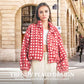 🔥Hot Sale 50% OFF🔥🧥Women's Red Plaid Fuzzy Jacket🎁