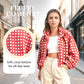 🔥Hot Sale 50% OFF🔥🧥Women's Red Plaid Fuzzy Jacket🎁
