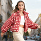 🔥Hot Sale 50% OFF🔥🧥Women's Red Plaid Fuzzy Jacket🎁