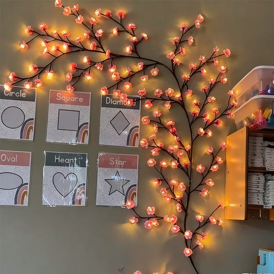 🌸💡Floral Vine Ambiance Lights🎁