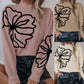 🔥Limited-time offer: 50% off☀️Women’s Floral Mock Neck Long Sleeve Sweater