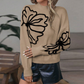 🔥Limited-time offer: 50% off☀️Women’s Floral Mock Neck Long Sleeve Sweater