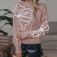 🔥Limited-time offer: 50% off☀️Women’s Floral Mock Neck Long Sleeve Sweater