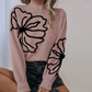 🔥Limited-time offer: 50% off☀️Women’s Floral Mock Neck Long Sleeve Sweater