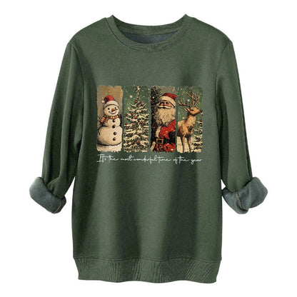 🎄Retro 1950s Christmas Sweatshir🎅Women's Casual Fashion Christmas Top