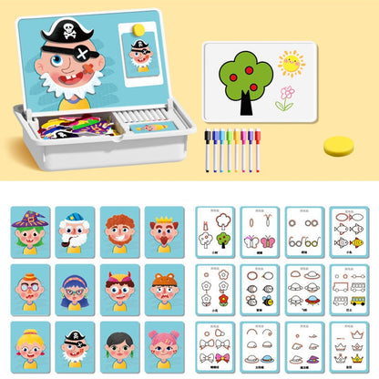 🔥Limited Sale 60%OFF🔥Magnetic Face Dress-Up Puzzle: Double-Sided Travel Game