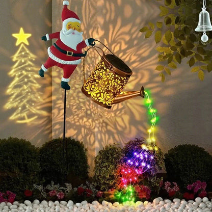 🎅✨Solar Santa Watering Can Lantern🎁