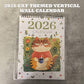 🗓️🐱2026 Cat-Themed Vertical Wall Calendar🎁