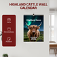 🐂🗓️2026 Decorative Highland Cattle Wall Calendar🎁