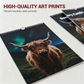 🐂🗓️2026 Decorative Highland Cattle Wall Calendar🎁