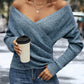 🎅 HOLIDAY HAUL SALE✨Women's Elegant Casual V-Neck Knit Top🎁