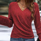 🎅 HOLIDAY HAUL SALE✨Women's Elegant Casual V-Neck Knit Top🎁
