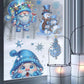 ❄️☃️Christmas-Themed Glittering Window Stickers 9 PCS Set🎁