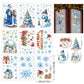 ❄️☃️Christmas-Themed Glittering Window Stickers 9 PCS Set🎁