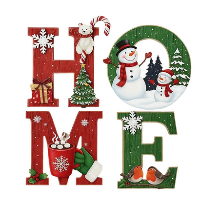 🎅 HOLIDAY HAUL SALE🎄⛄Christmas Wooden Wall Decor Letter Sign - HOME/JOY