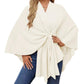 🎅 HOLIDAY HAUL SALE✨Women's Elegant Soft Open Front Poncho Sweater🎁