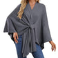 🎅 HOLIDAY HAUL SALE✨Women's Elegant Soft Open Front Poncho Sweater🎁