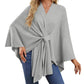 🎅 HOLIDAY HAUL SALE✨Women's Elegant Soft Open Front Poncho Sweater🎁