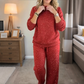 🎅 HOLIDAY HAUL SALE⏰Glitter Lounge Set - Cozy Pullover & Pants for Festive Comfort🎁