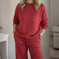 🎅 HOLIDAY HAUL SALE⏰Glitter Lounge Set - Cozy Pullover & Pants for Festive Comfort🎁