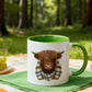 🎅 HOLIDAY HAUL SALE🍵☕🦬Highland Cow Ceramic Coffee Mug🎁
