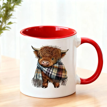 🎅 HOLIDAY HAUL SALE🍵☕🦬Highland Cow Ceramic Coffee Mug🎁
