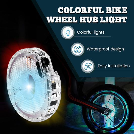 ✨ Colorful Bicycle Wheel Lights (7 Colors + 18 Light Modes) – Safe & Super Cool for Night Riding!