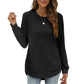 🎅 HOLIDAY HAUL SALE💃Women’s Solid High Low Hem Long-Sleeve Tops🎁