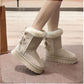🎅 HOLIDAY HAUL SALE🎀👢Women's Platform Snow Boots with Bow Detail🎁