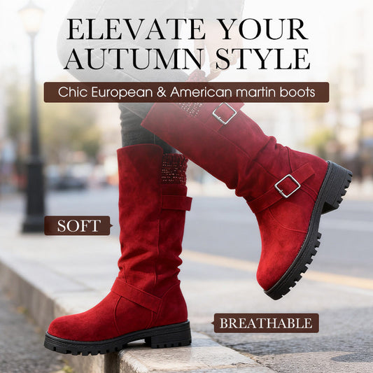 🎅 HOLIDAY HAUL SALE👢Women's Slouchy Mid-Calf Boots🎁
