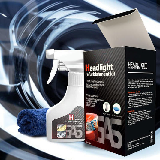 🔥Last Day Sale 60% Off⏰🚗💡Automotive Headlamp Refurbisher & Crystallization Coating Agent Kit✨