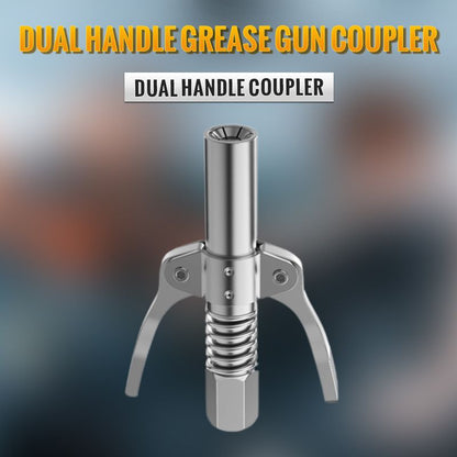 🔥Last Day Sale 60% OFF⏰⚙️🚗High Pressure Dual Handle Grease Gun Coupler🛢️⛽